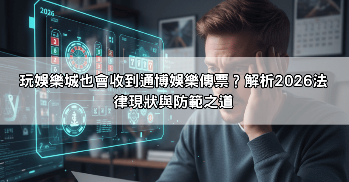 玩娛樂城也會收到通博娛樂傳票？解析2026法律現狀與防範之道